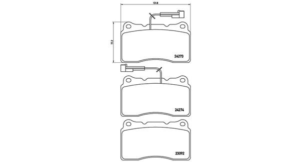 MAGNETI MARELLI Комплект тормозных колодок, дисковый тормоз 363700423098